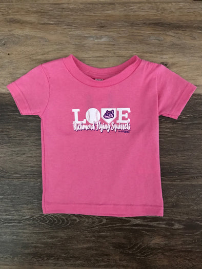 Richmond Flying Squirrels Infant Love RFS Tee