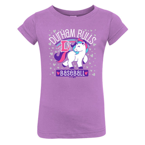 Durham Bulls Toddler Lavender Tropical Tee