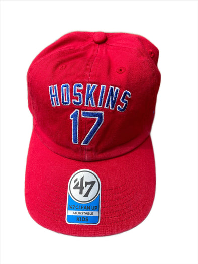 '47 Clean Up Youth Red Hoskins Name & Number Hat