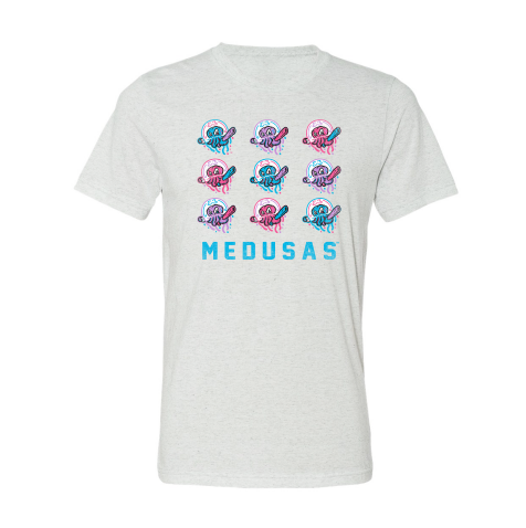 Jersey Shore BlueClaws 108 Stitches Medusas Copa Andy Tee