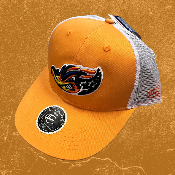 Orange Outfielder Trucker