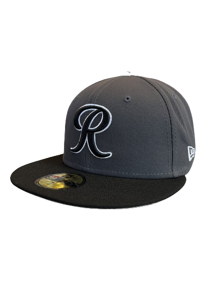 Tacoma Rainiers New Era 59Fifty Black Gray R Cap