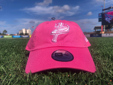 Pensacola Blue Wahoos New Era Youth Casual Pink Cap