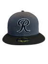 Tacoma Rainiers New Era 59Fifty Black Gray R Cap