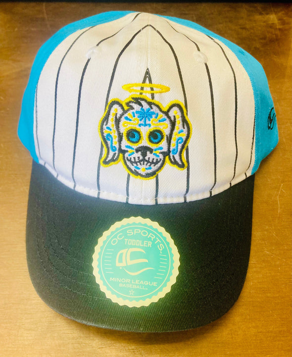 Charleston RiverDogs Toddler Perros Santos Striped Teal Cap