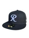 Tacoma Rainiers New Era 59Fifty Black White R Cap