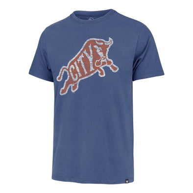 Durham Bulls 47 Brand Blue Bull City Franklin Tee