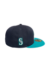 Tacoma Rainiers New Era 59Fifty Navy Teal R Cap Mariners Side Patch