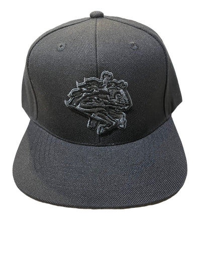 BRP  Black on Black Snapback Hat with Embroidered Carousel Logo