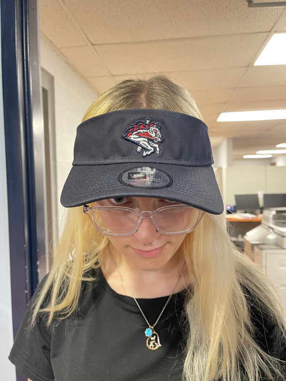 New Era Navy Blue Visor With Velcro Closure