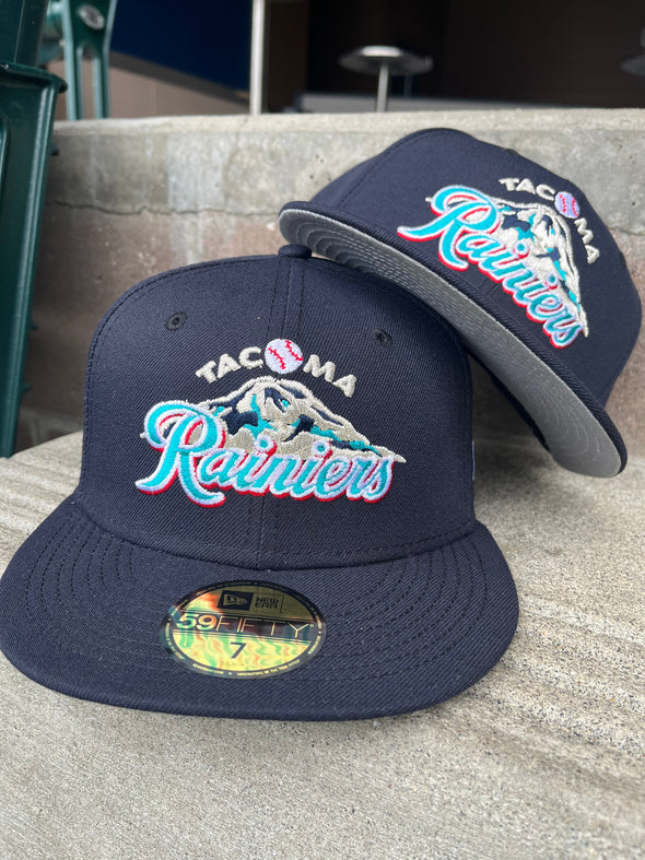 Tacoma Rainiers New Era 59Fifty Navy Classic Mountain Cap