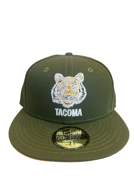 Tacoma Rainiers New Era 59Fifty Olive Green Tacoma Tigers Cap
