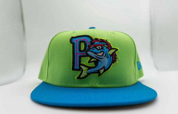 Pensacola Blue Wahoos Mullets New Era 59Fifty Fitted Cap