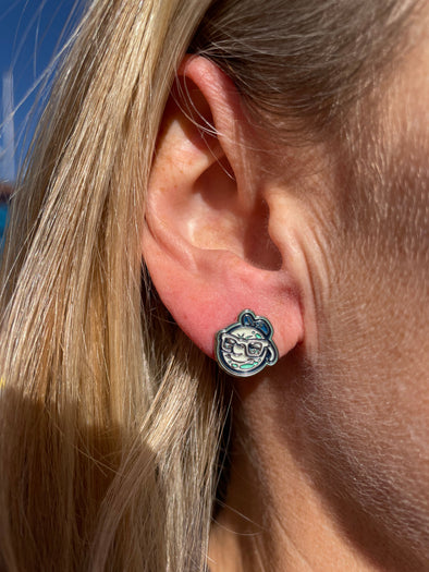 The Asheville Tourists Mr. Moon Earrings