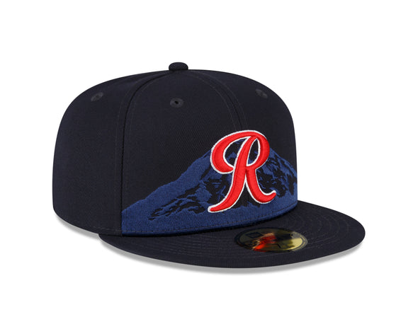 Tacoma Rainiers New Era 59Fifty Navy Red Moutain R Cap