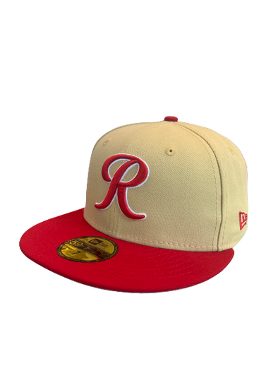 Tacoma Rainiers New Era 59Fifty Gold Red R Cap