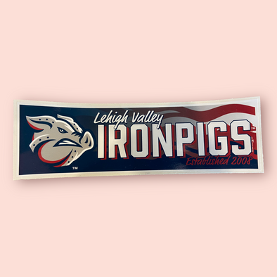 Lehigh Valley IronPigs Bumper Sticker