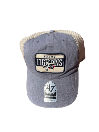 ‘47 Clean Up Grey and Tan Two Tone Trucker Style Mesh Cap