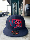 Tacoma Rainiers New Era 59Fifty Navy State Cap