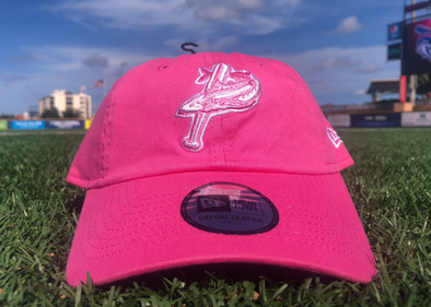 Pensacola Blue Wahoos New Era Youth Casual Pink Cap