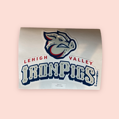 Lehigh Valley IronPigs PRIMARY WINDOW CLING