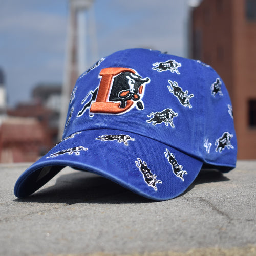 Durham Bulls 47 Brand Royal Confetti Bull City Clean Up