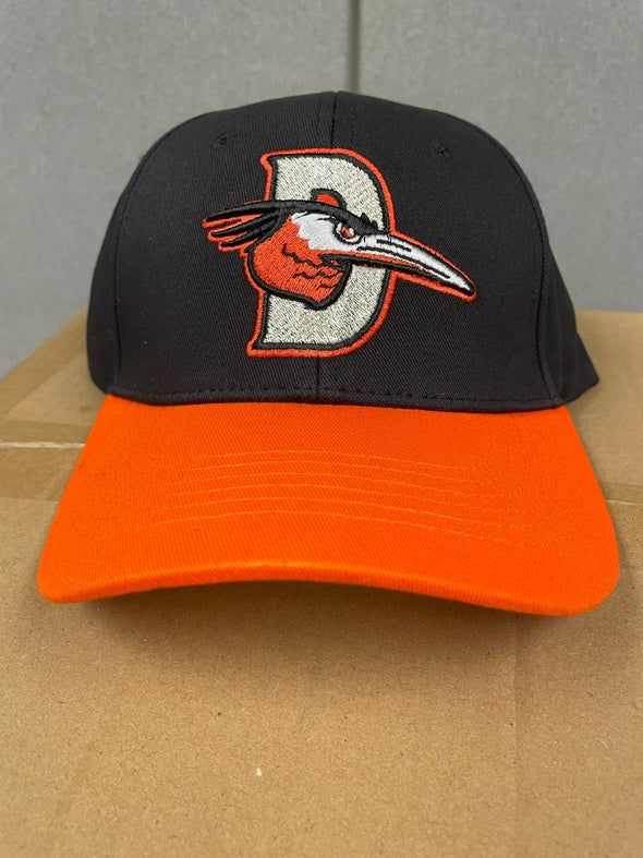 Black/Orange Road Logo D-Bird Adjustable Cap