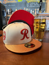 Tacoma Rainiers New Era 59Fifty Chrome Gold Red R Cap