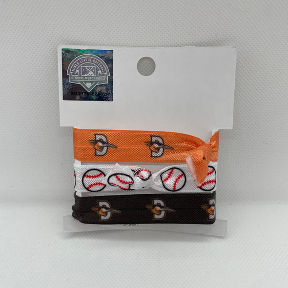 Delmarva Shorebirds Worthy Hair Ties - 3 Pack