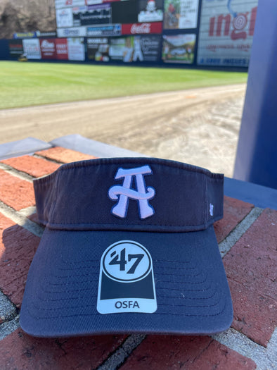 The Asheville Tourists Away A Navy Visor