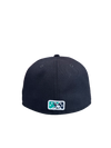 Tacoma Rainiers New Era 59Fifty Navy Teal R Cap Mariners Side Patch