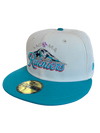 Tacoma Rainiers New Era 59Fifty Chrome Teal Classic Mountain Cap