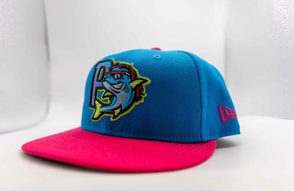Pensacola Blue Wahoos Mullets New Era 59Fifty Fitted Cap