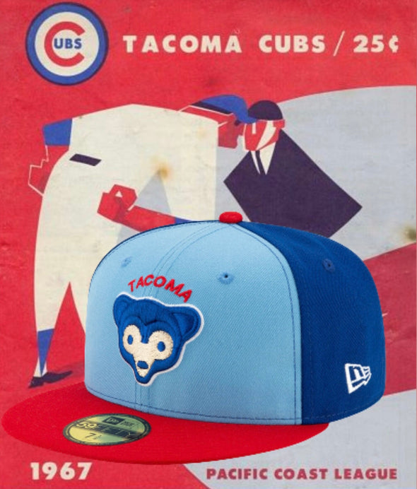 Tacoma Rainiers New Era 59Fifty Light Blue Tacoma Cubs Cap