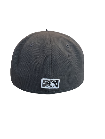 Tacoma Rainiers New Era 59Fifty Black Gray R Cap