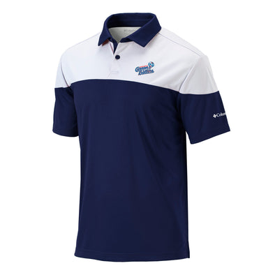 Adult Navy/White Columbia Best Ball Polo