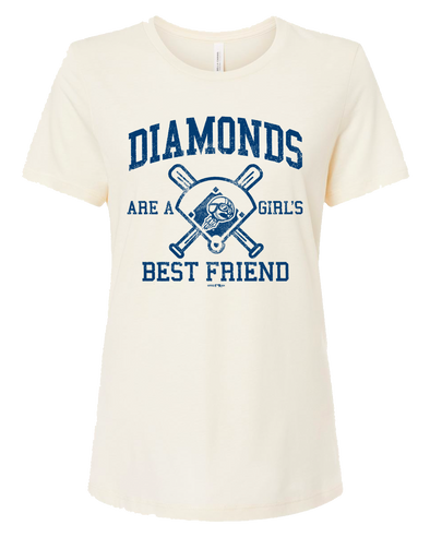 Ladies Relaxed Ivory Diamond Tee