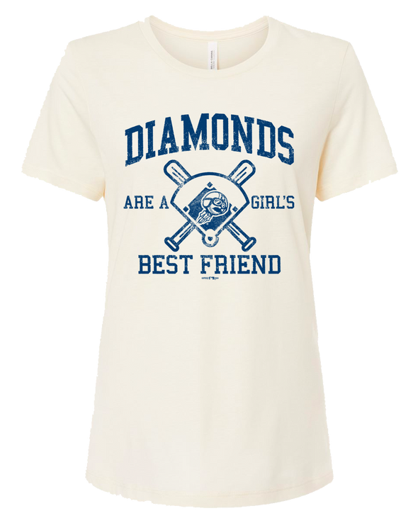 Ladies Relaxed Ivory Diamond Tee