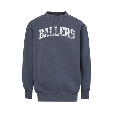 Adult Blue Coastal Weave Ballers Crew Fleece