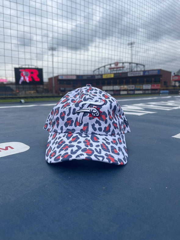 New Era Youth 9Twenty Blue and Red Leopard Print F-Fist Hat