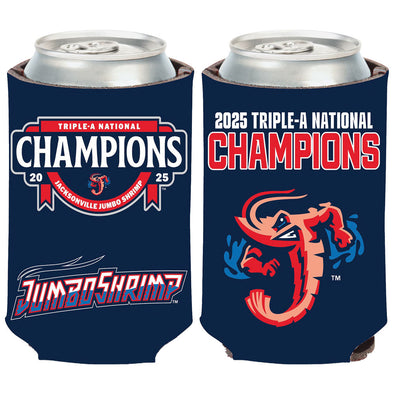 Jacksonville Jumbo Shrimp Wincraft 12oz 2025 AAA National Champions Koozie
