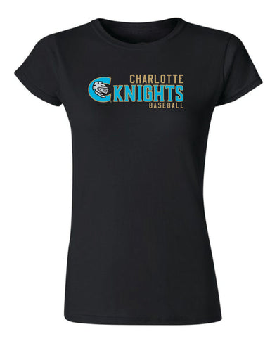 Charlotte Knights OT Sport Wordmark Ladies Tee