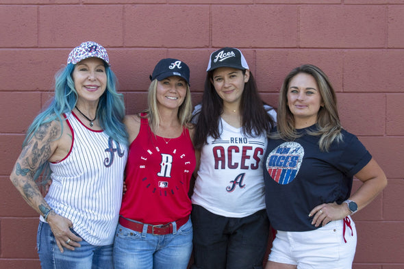 Reno Aces Ladies Red Flowy Tank