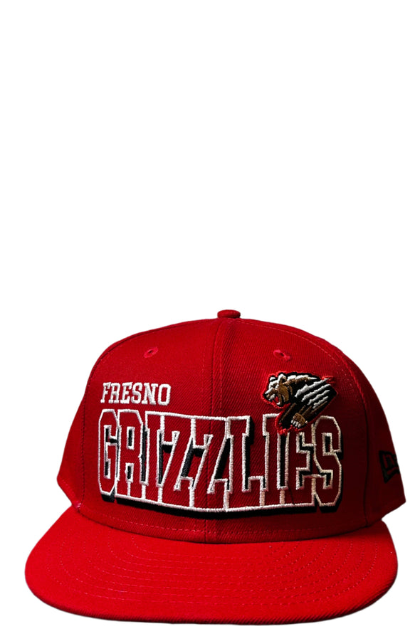 Red Grizzlies Lettering Snapback