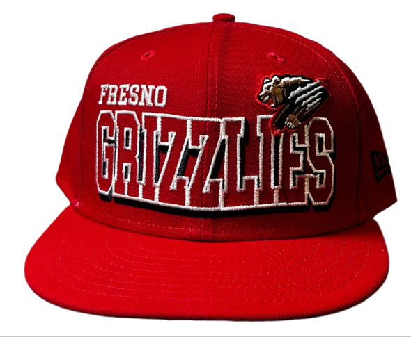 Red Grizzlies Lettering Snapback
