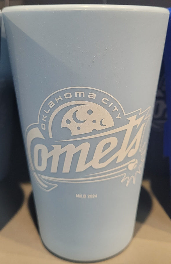 OKC Comets Silicone Light Blue Primary Pint Glass