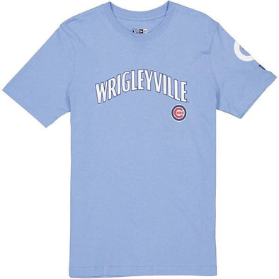 Chicago Cubs New Era Wrigleyville City Connect Men's T-Shirt Light Blue