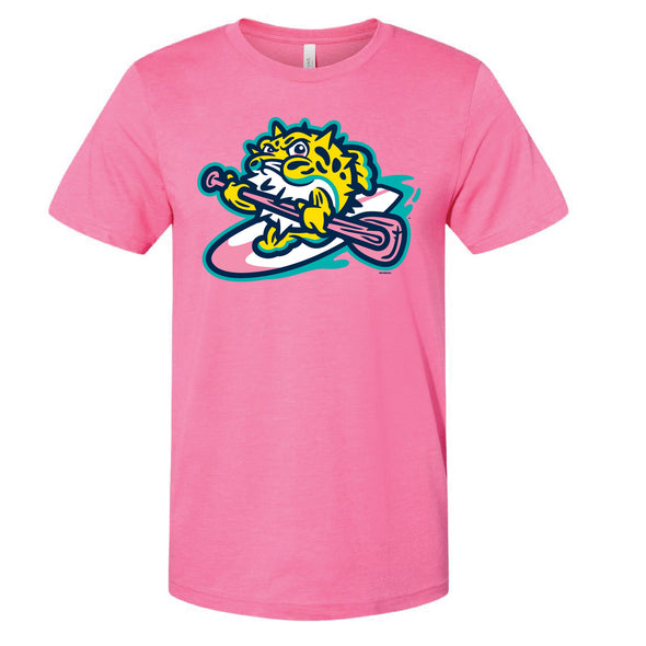Jersey Shore BlueClaws TNC  Locals Primary Logo Tee Pink