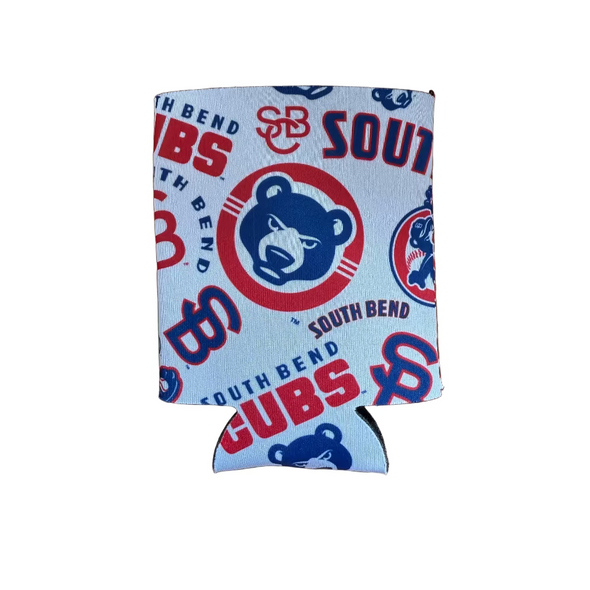 South Bend Cubs Double Sided Regular Can Coolies