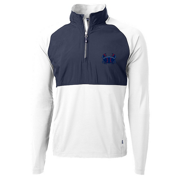 Jersey Shore BlueClaws Adapt Hybrid Quarter Zip Crab Emblem